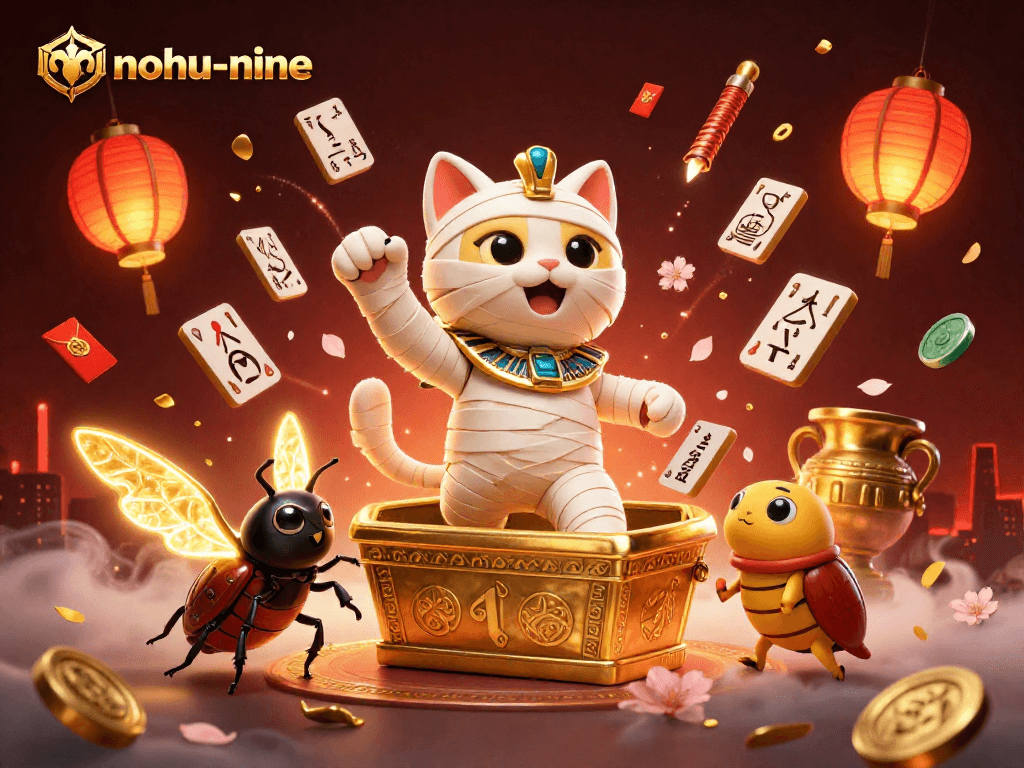 Experience thrilling gameplay with nohu-nine in a vibrant, dynamic 3D casino scene full of excitement.