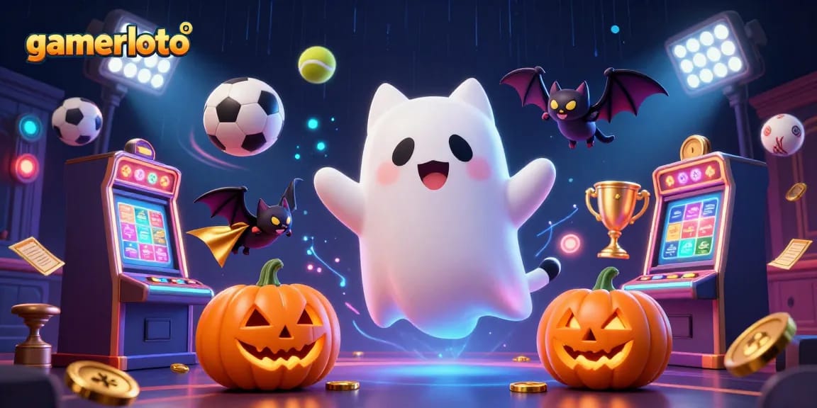 Engage with gamerloto's thrilling haunted casino adventure, featuring spooky characters and dynamic gambling elements.
