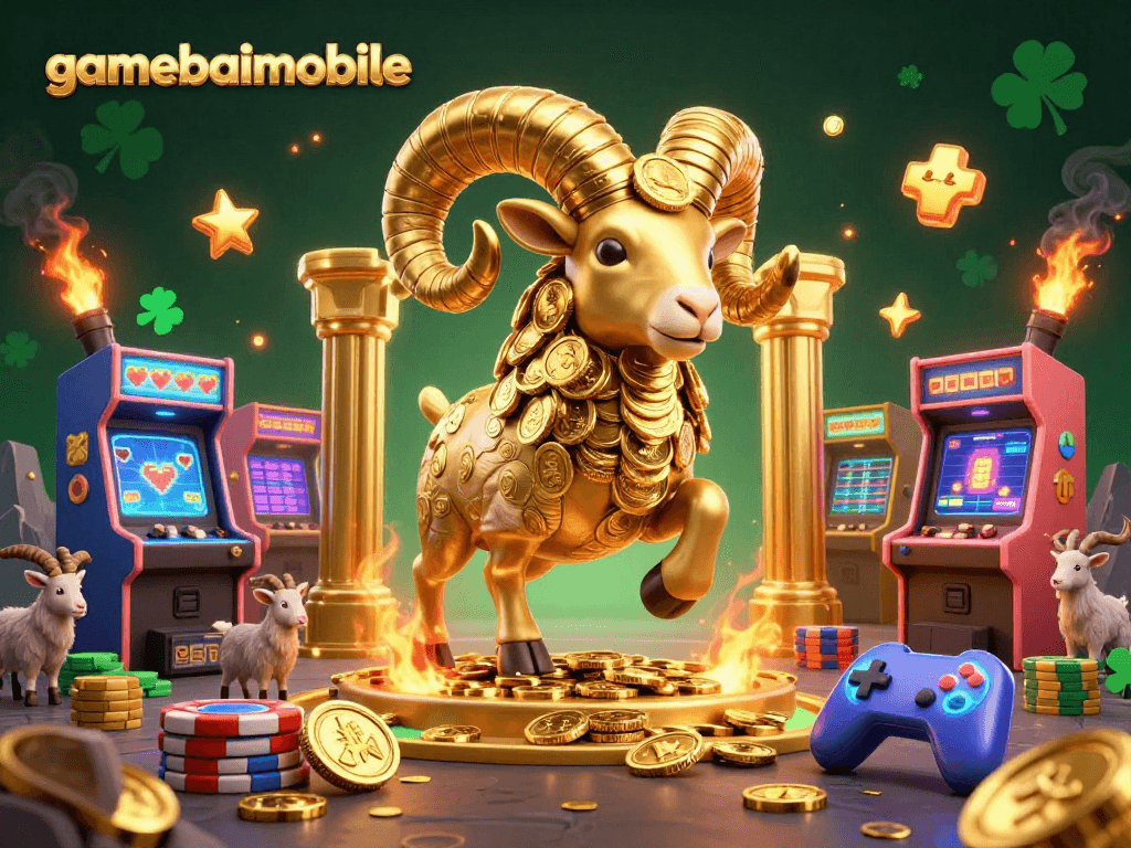 Experience thrilling gameplay with gamebaimobile’s vibrant 3D casino illustrated scene packed with action.