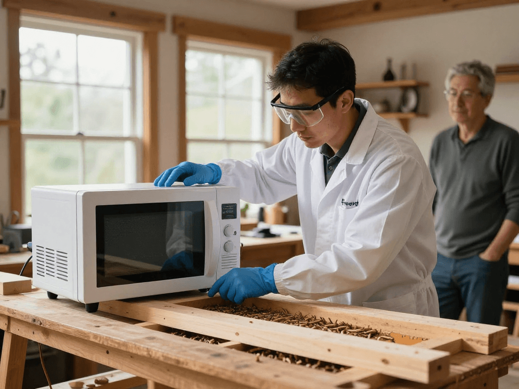 Shashel woodworm extermination service by trusted local professionals.