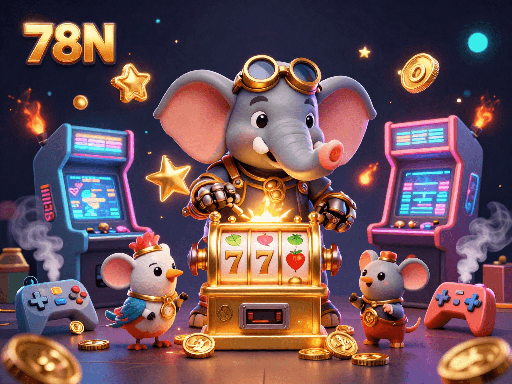 Explore a emoção dos slots com 78N, um elefante engenheiro em cena animada e envolvente.