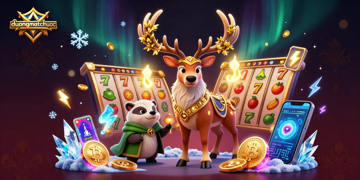 Engage in slot fun with duongmatchuoc, featuring glowing symbols and dynamic gaming elements.