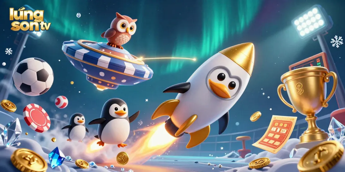 Experience the excitement of lương sơn tv's thrilling live betting with the golden penguin and casino elements.