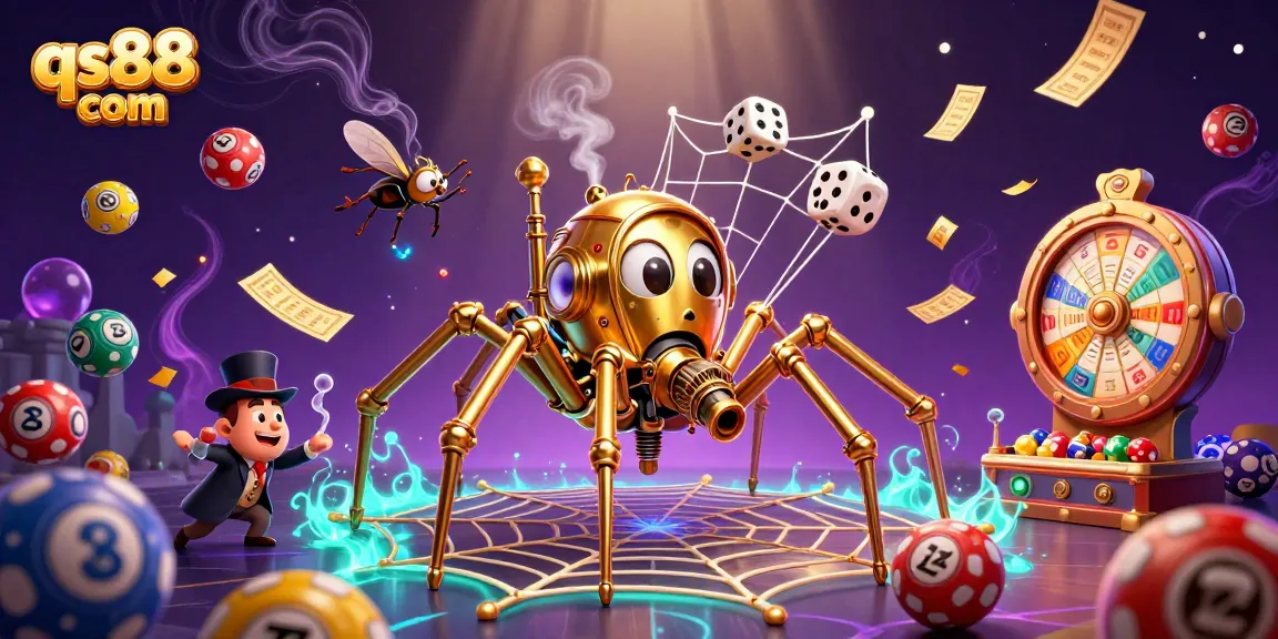 Engage with qs88 com's vibrant gaming experience catching lucky dice in a steampunk casino setting.