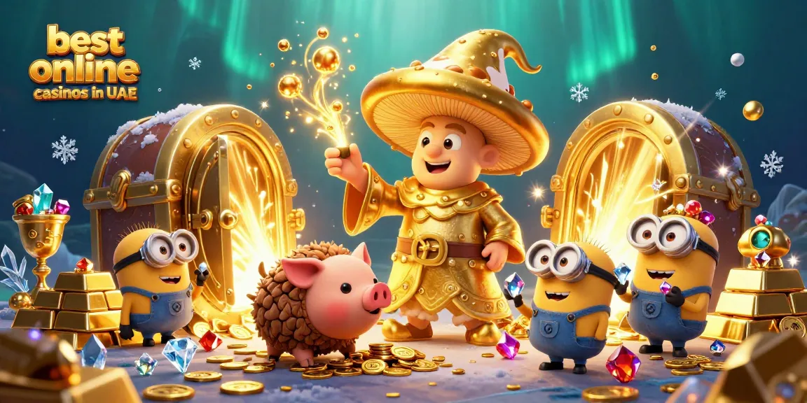 Turning magic gold in the best online casinos in UAE with treasures all around.