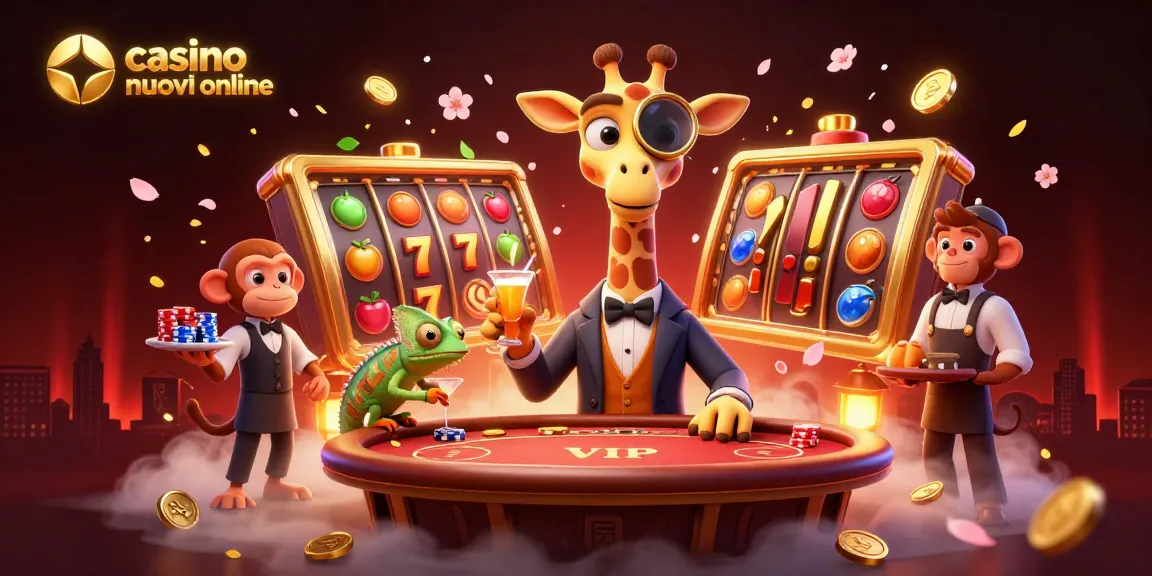 Incontra l'iconico giraffe scommettitore mentre esplora i casinò nuovi online con ricchi dettagli e vibrazioni vivaci.