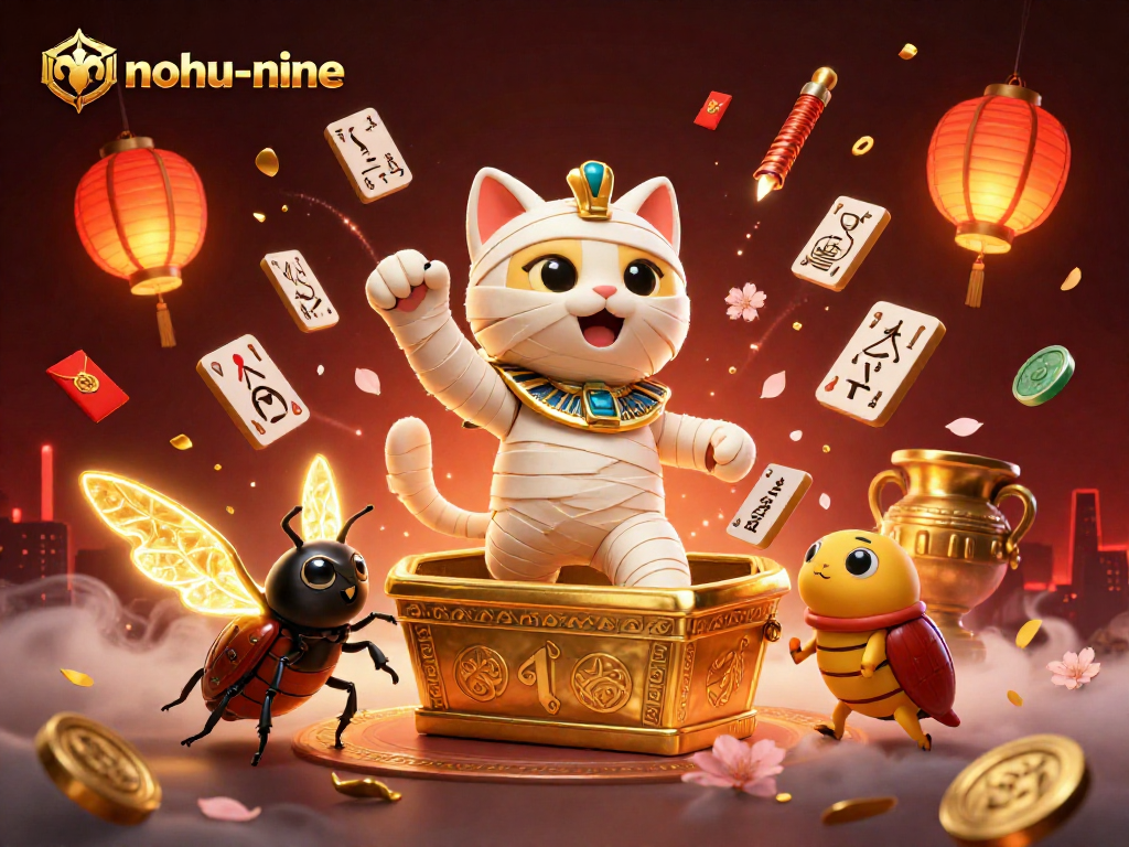 Experience thrilling gameplay with nohu-nine in a vibrant, dynamic 3D casino scene full of excitement.