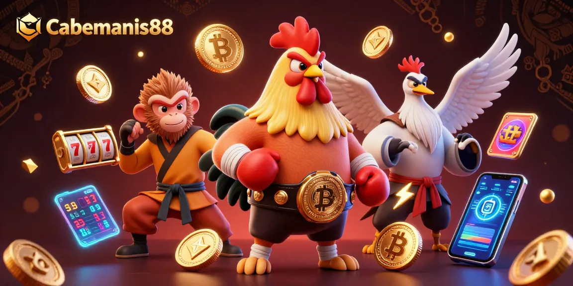 Experience the thrill with Cabemanis88, featuring vibrant characters and exciting slot elements.