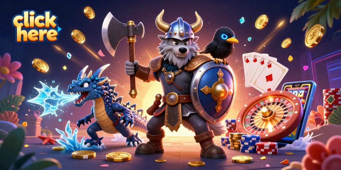 Unlock thrilling casino adventures as you click here for epic wins featuring a Viking warrior and dragon.