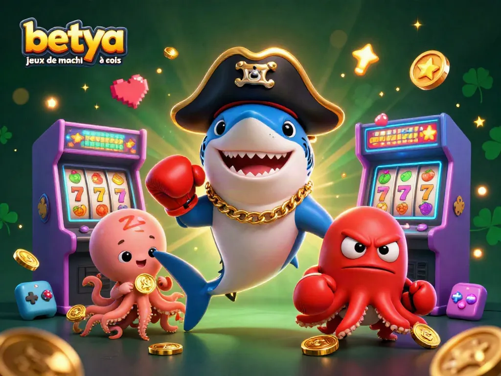 Experience betya jeux de machines à sous with vibrant arcade elements and engaging characters.