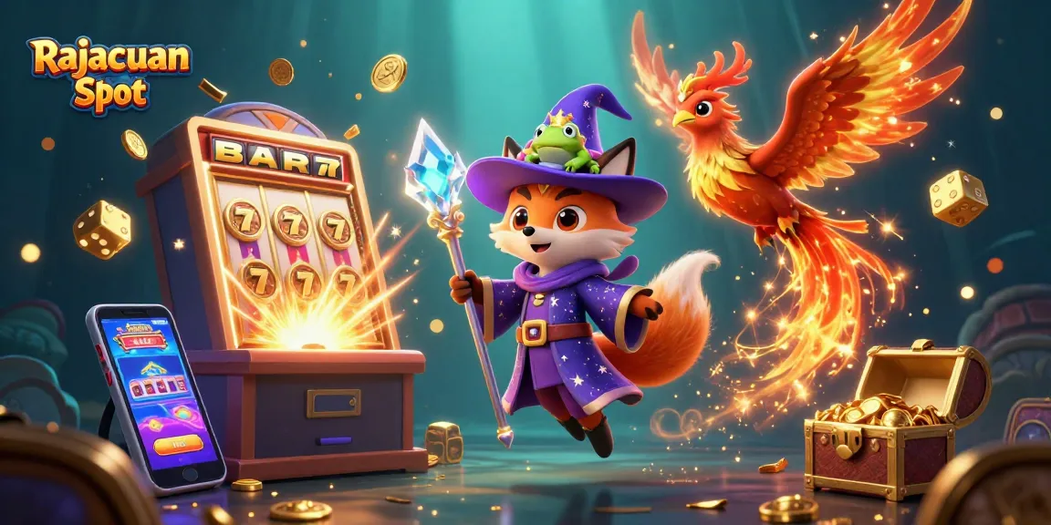 Menangkan jackpot dengan Rajacuan Slot, menyuguhkan ilustrasi kasino digital yang memukau.