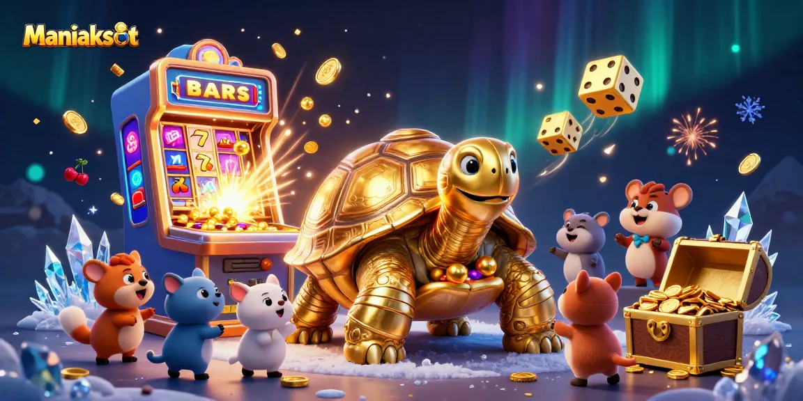 Maniakslot offers thrilling gameplay, featuring vibrant slot visuals and animated jackpot excitement.