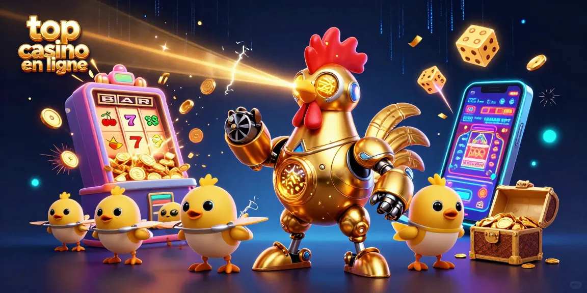 Plongez dans le meilleur casino en ligne avec des jackpots, des jeux et un robot en or vibrant.
