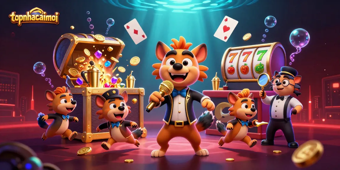 Engage in fun at topnhacaimoi with 3D hyenas as they run a comedy casino club!