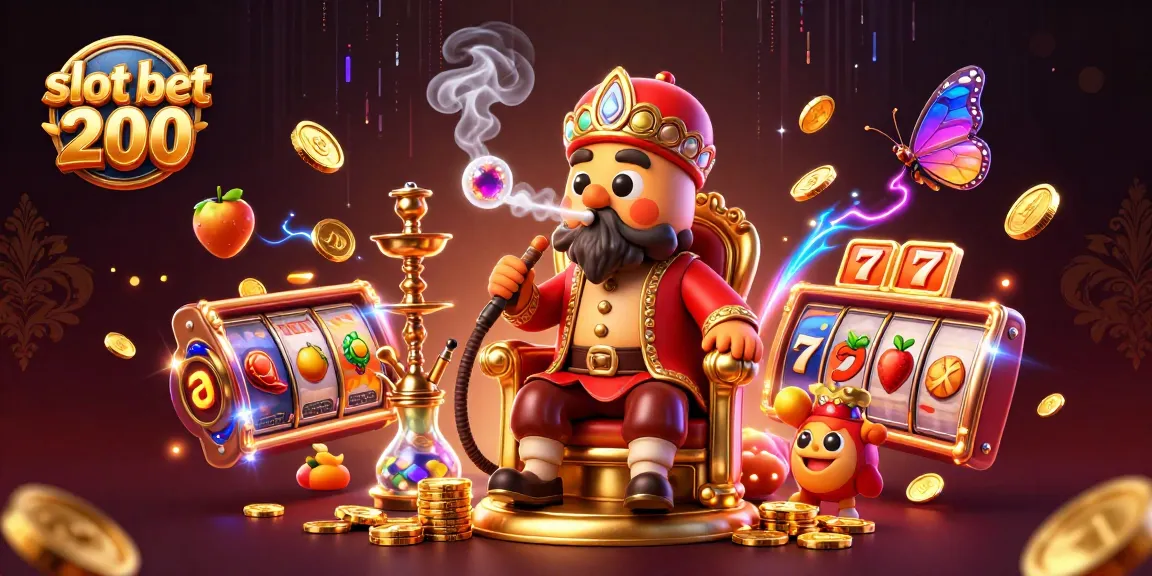 Experience the excitement of slot bet 200 with vibrant visuals of jackpot symbols and gaming elements.