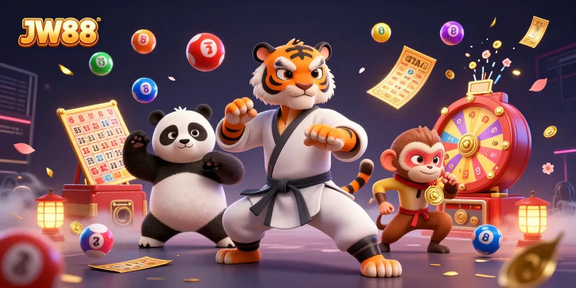 Experience thrilling action at JW88 with vibrant bingo games and dynamic lottery scenes.