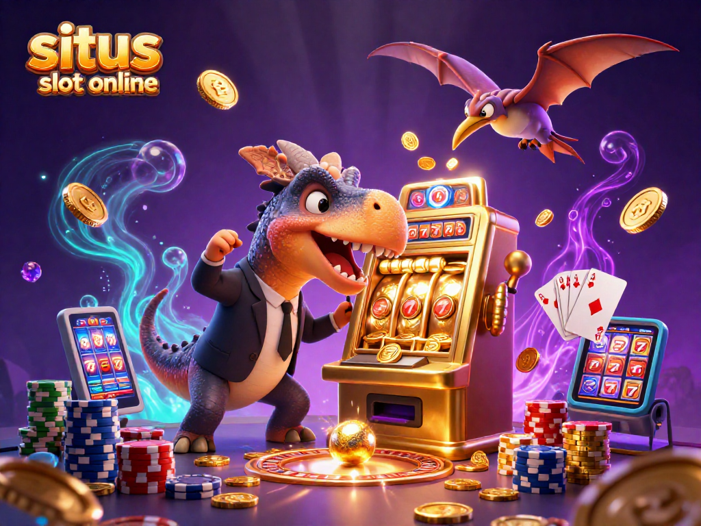 Melihat situs slot online dengan pteranodon menangkap koin emas terbang antara eksplosif jackpot