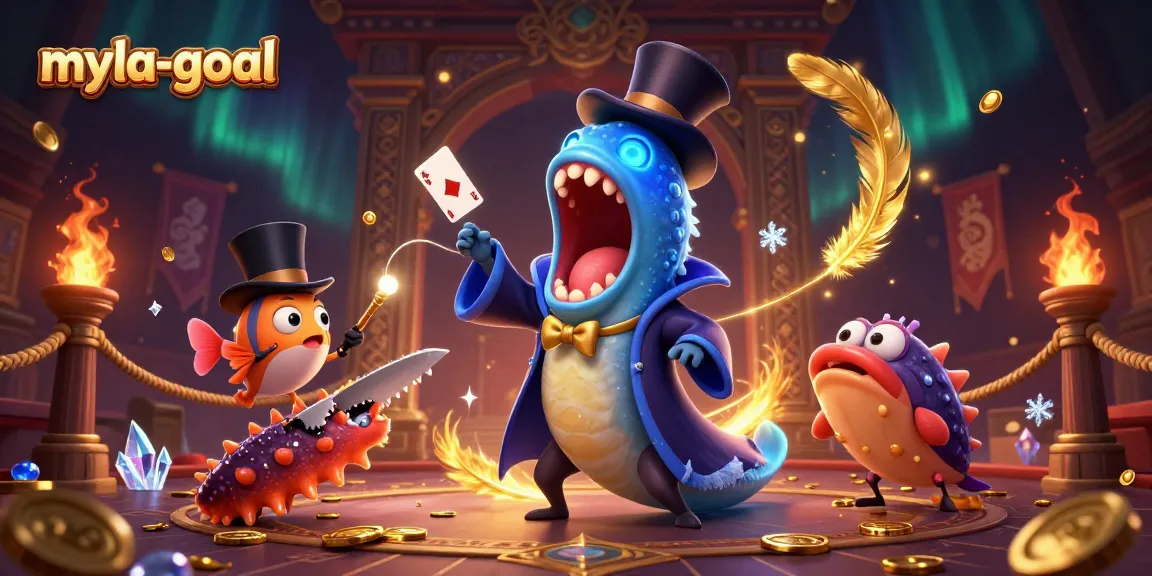 Join the magic with myla-goal, where the gulper eel enchants us in a whimsical gambling scene!