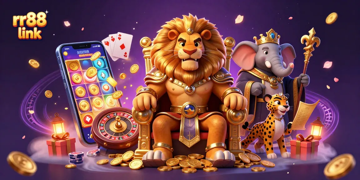 Experience the excitement with rr88 link as rich casino characters play amid vibrant gaming elements.