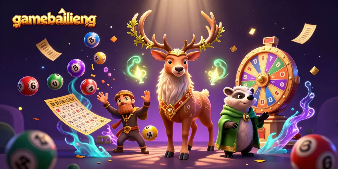 Engage with gamebailieng's vibrant scene showcasing Celtic druid and lively lottery elements.