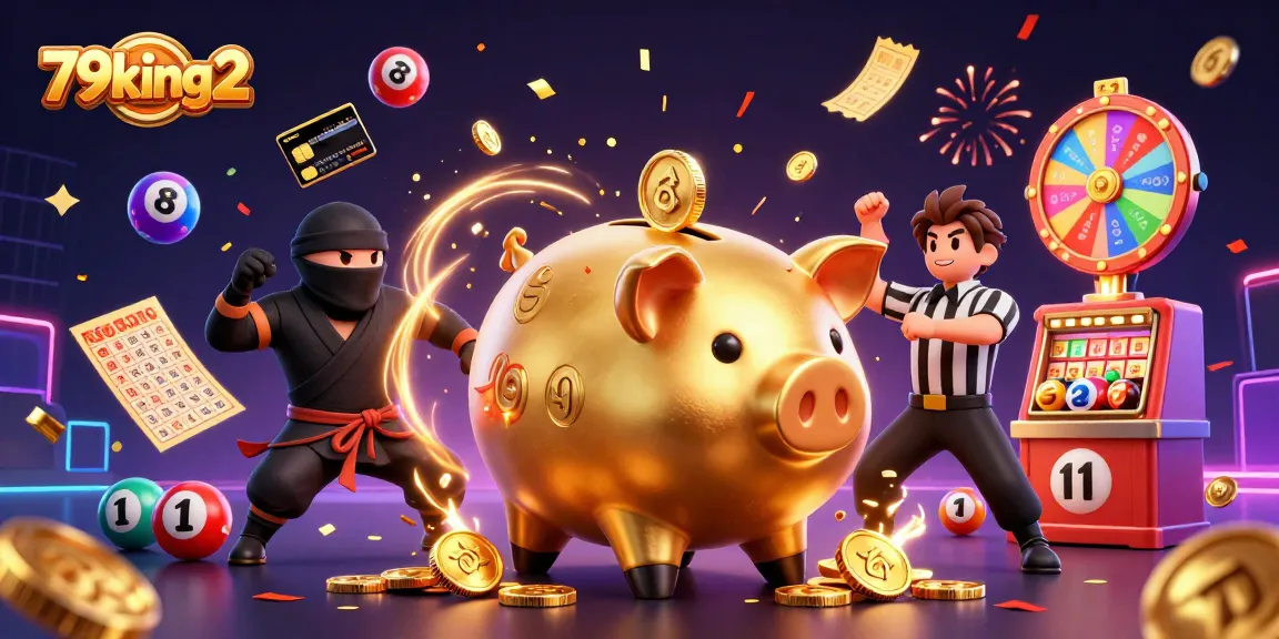 Engage with thrilling visuals featuring 79king2's vibrant gaming scene with animated characters and dynamic elements.