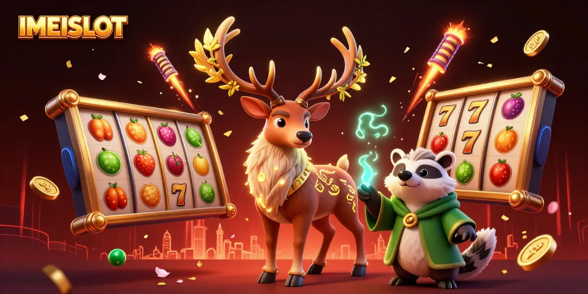 Spin the reels with IMEISLOT's enchanted characters and vibrant casino elements.