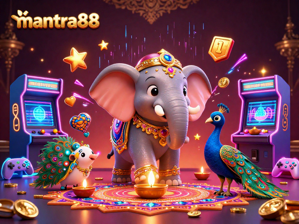 Experience the excitement of mantra88 with vibrant gaming elements and rich characters in 3D.