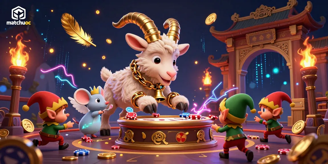 Engage in thrilling games at matchuoc's festive horror casino with Krampus and mischievous gremlins.