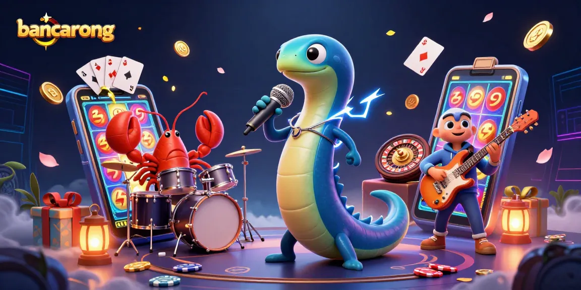 Bancarong showcases a lively underwater casino scene with an electric eel DJ, emphasizing exciting gambling elements.
