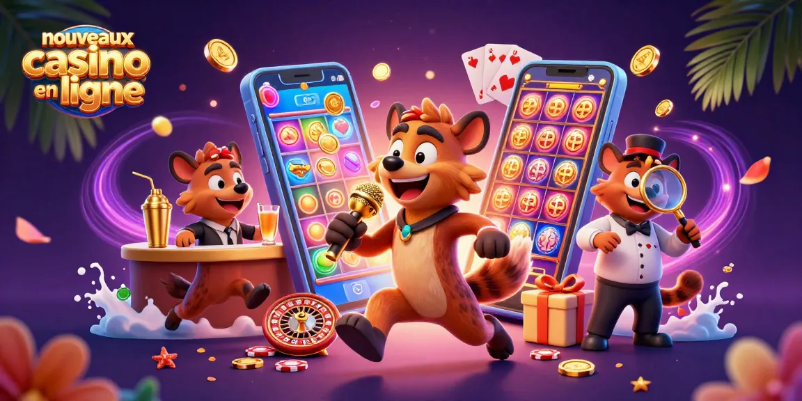 Amusez-vous avec des hyènes dans un nouveau casino en ligne, jouant à divers jeux et profitant de l'ambiance festive.