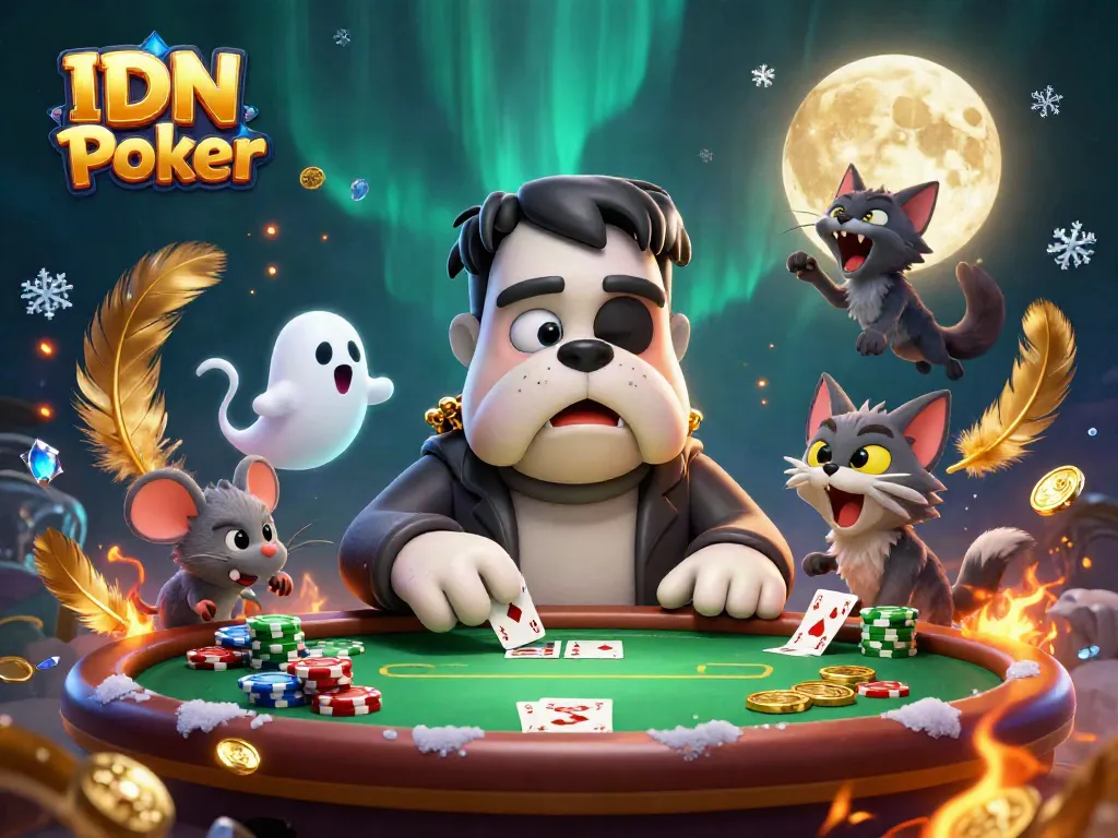Experience IDN Poker with thrilling gameplay featuring unique characters and rich casino elements.