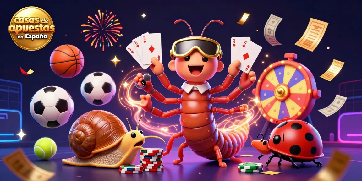 Visualiza las mejores casas de apuestas en España con un animado dealer y elementos de juego convierten la escena en un espectáculo emocionante.
