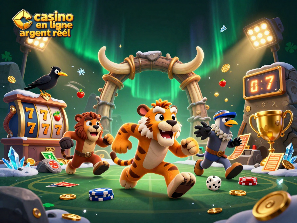 Jouez à des jeux de casino en ligne argent réel avec des personnages animés et pleine d'action.