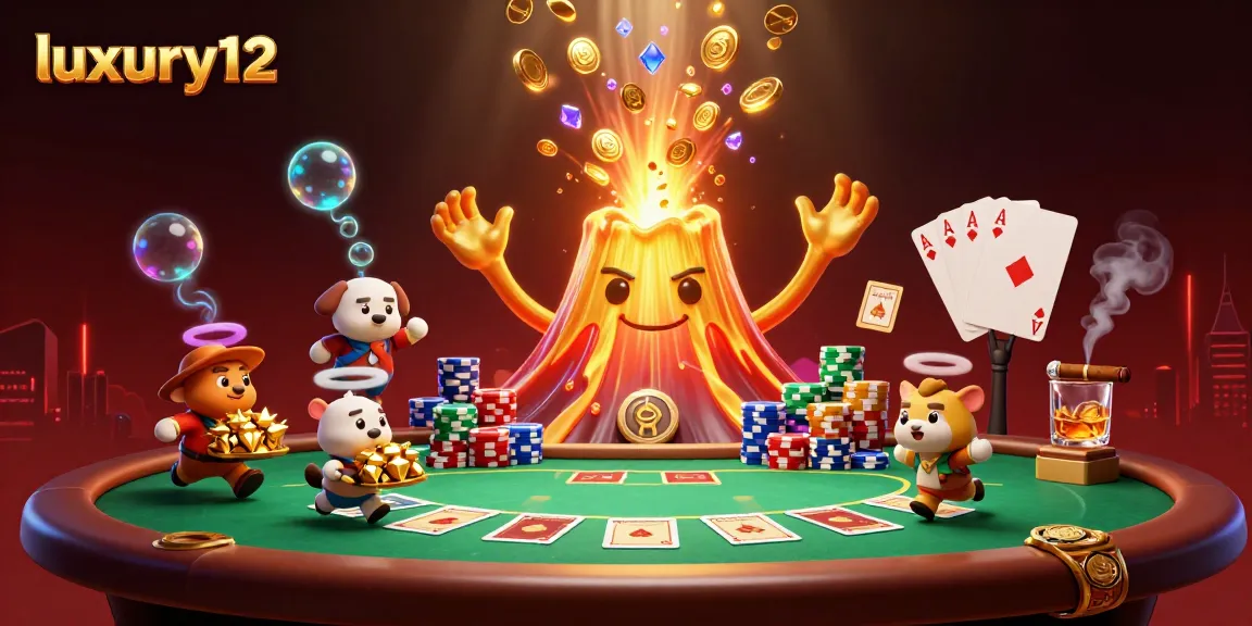 Jelajahi aksi memikat luxury12 dengan karakter kartun 3D di kasino virtual yang menyala.