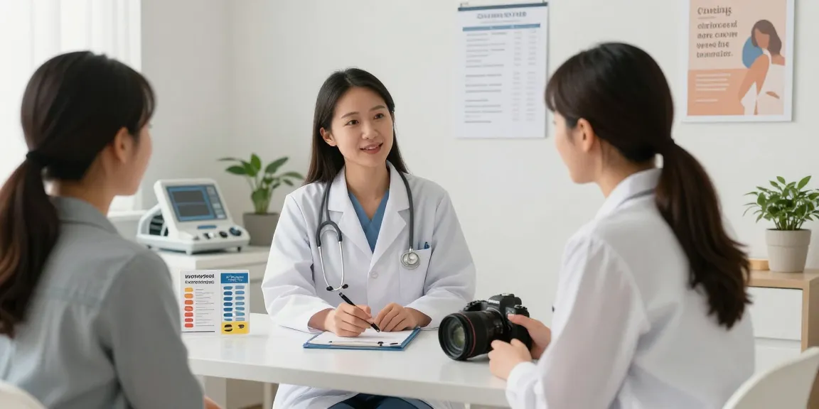 Deus Medical consultation with healthcare professional discussing hormone therapies in a caring environment.