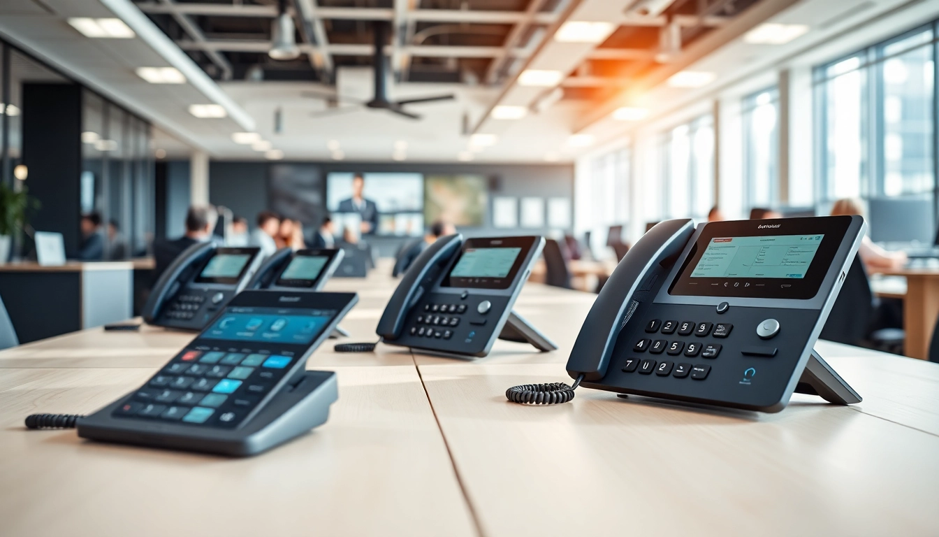 Elevate your business with a VoIP phone system UK enhancing connectivity in a professional office.