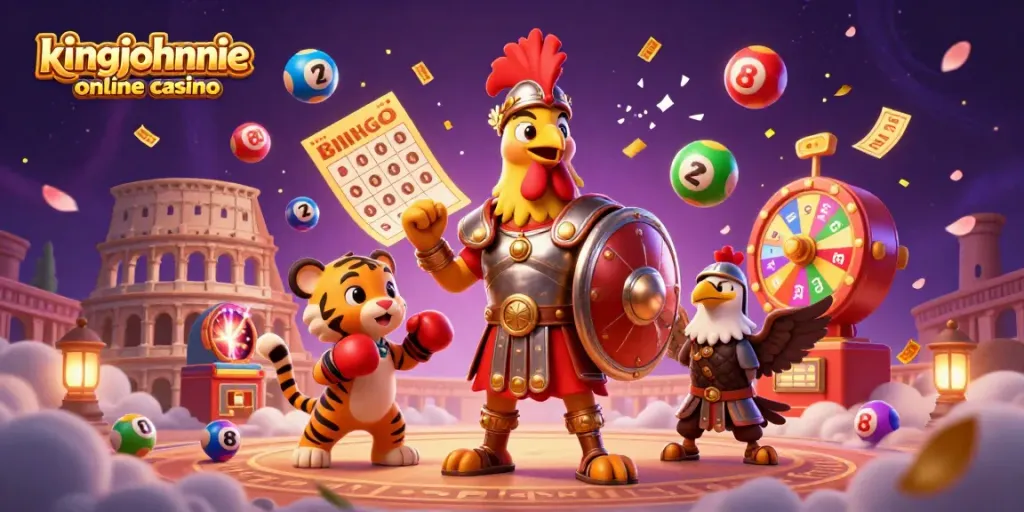 Experience the excitement of kingjohnnie online casino with dynamic characters and vibrant game elements.