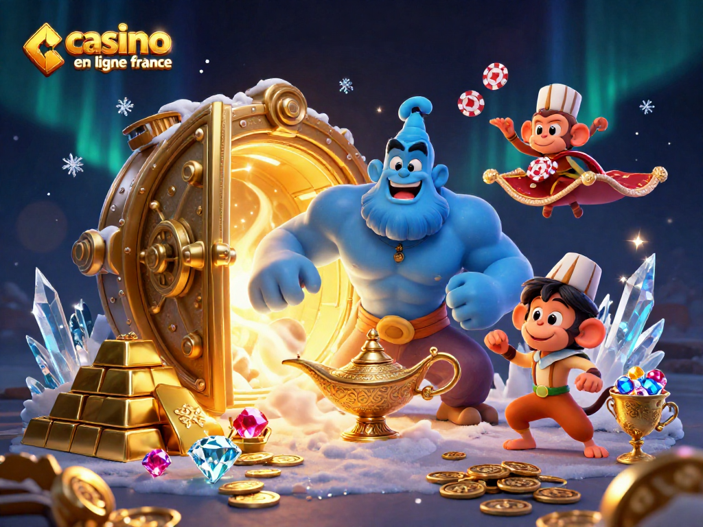 Gagnez gros aux jeux de casino en ligne France avec cette illustration dynamique mettant en avant des éléments de richesse.