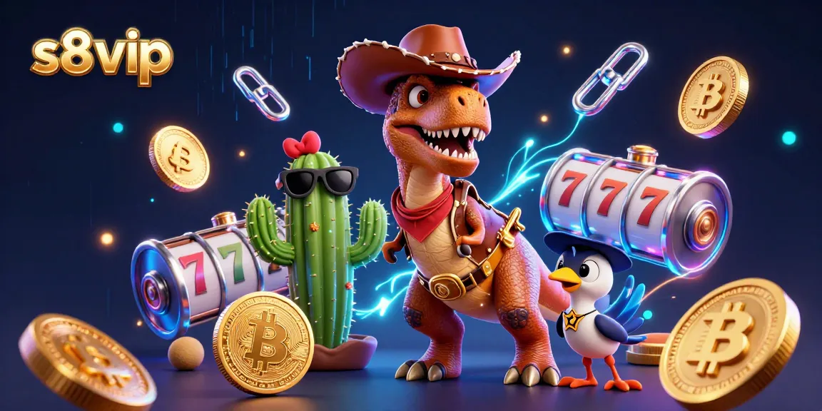 Engage with the exciting s8 vip gaming experience featuring a vibrant casino T-Rex scene.