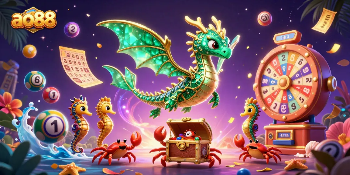 Spin the vibrant lottery with ao88’s 3D dragon guardian in a treasure-filled adventure.