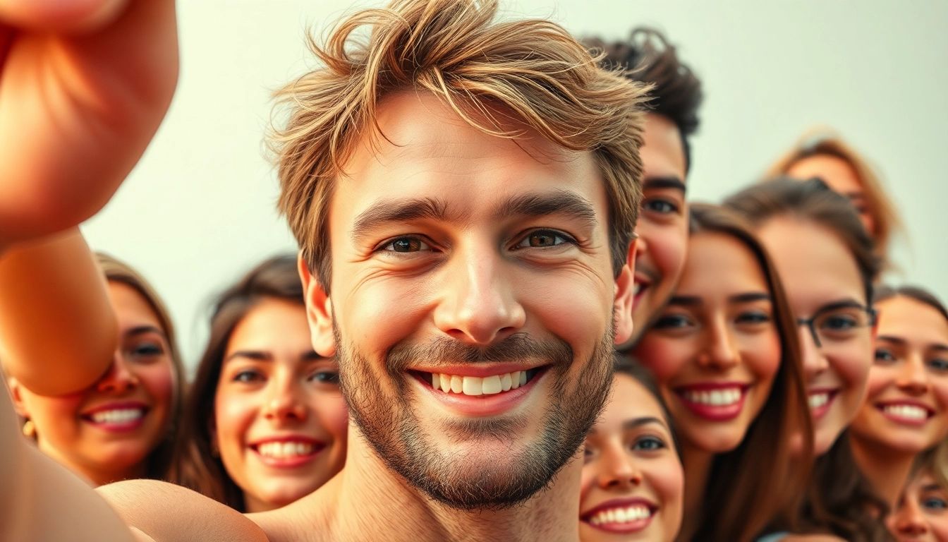 Vibrant selfie mosaic showcasing a collage of individual expressions beautifully arranged.