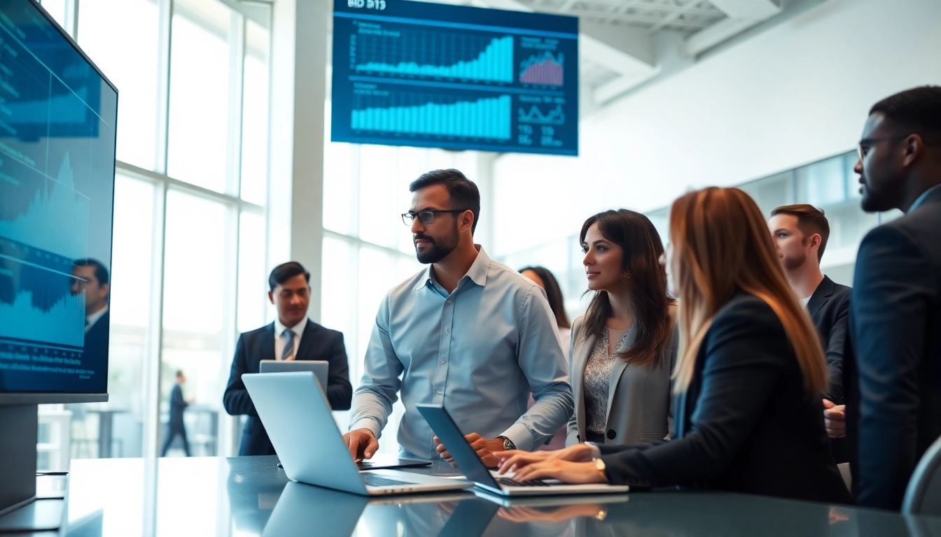 Conducting a Bid-No-Bid Analysis. with professionals in a modern office setting.