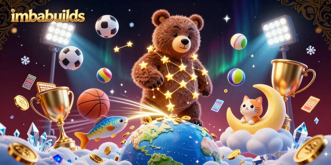 Engage with imbabuilds in a vibrant, 3D casino adventure featuring characters collecting coins amidst dynamic gameplay.