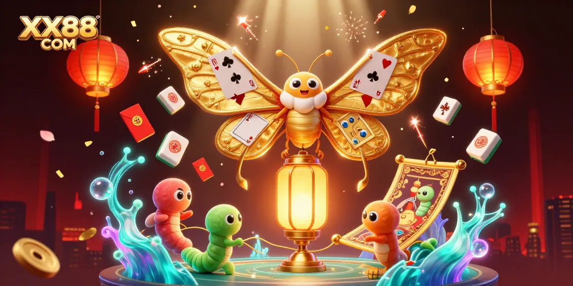 Experience exciting casino gameplay with the vibrant energy of XX88 COM, featuring vivid, animated elements.