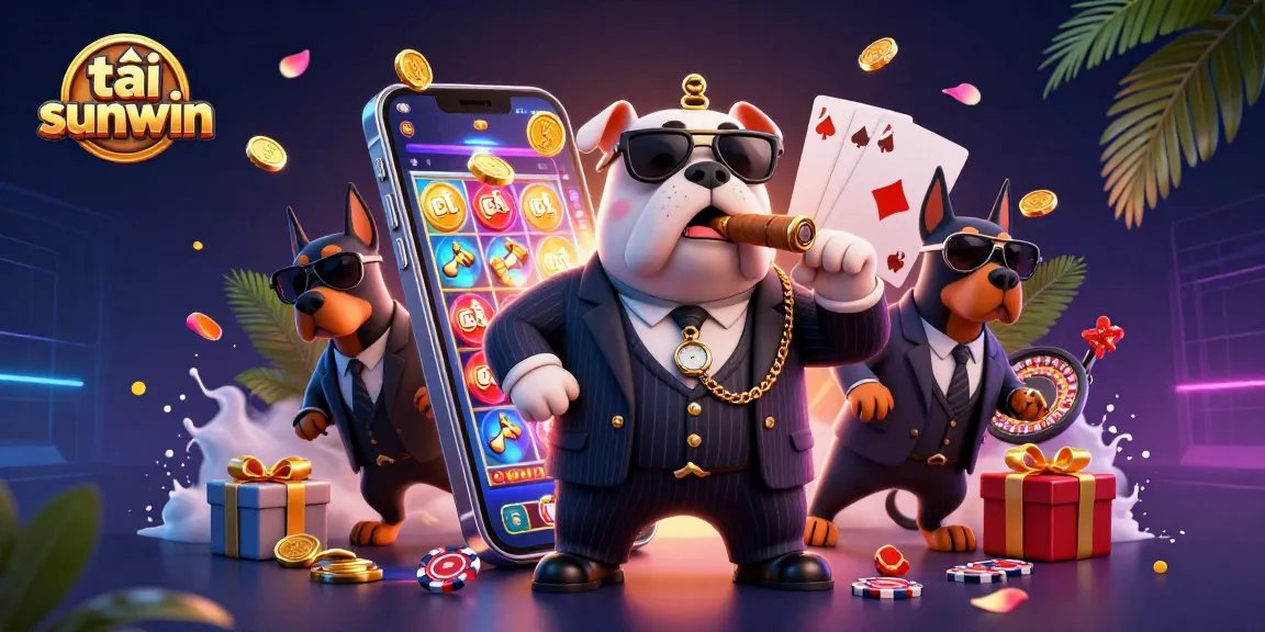 Experience tải sunwin with an engaging 3D scene of a mafia boss and games.