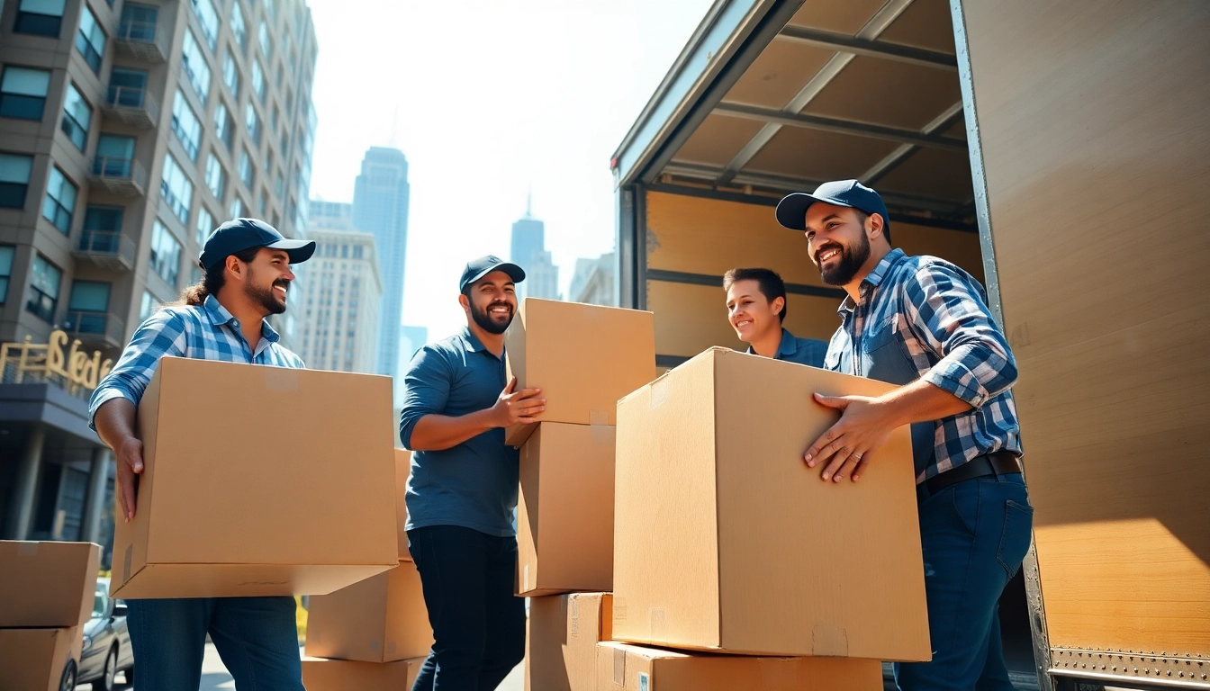 Best moving companies nyc featured with professional movers loading boxes efficiently.