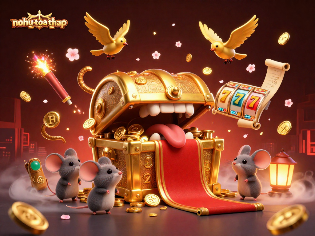 Nohu-toa-thap invites players into a thrilling jackpot adventure with dynamic casino graphics.