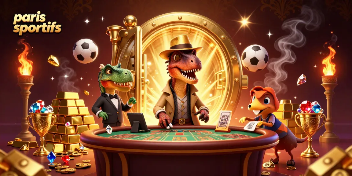 Paris sportifs : un vélociraptor rusé parie sur des gains au casino tout en évitant le pit boss.