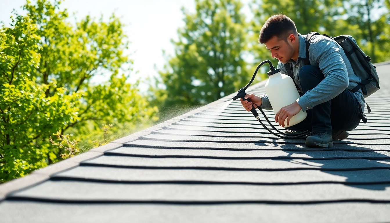 Efficient roof cleaning process focusing on stain removal for a pristine finish