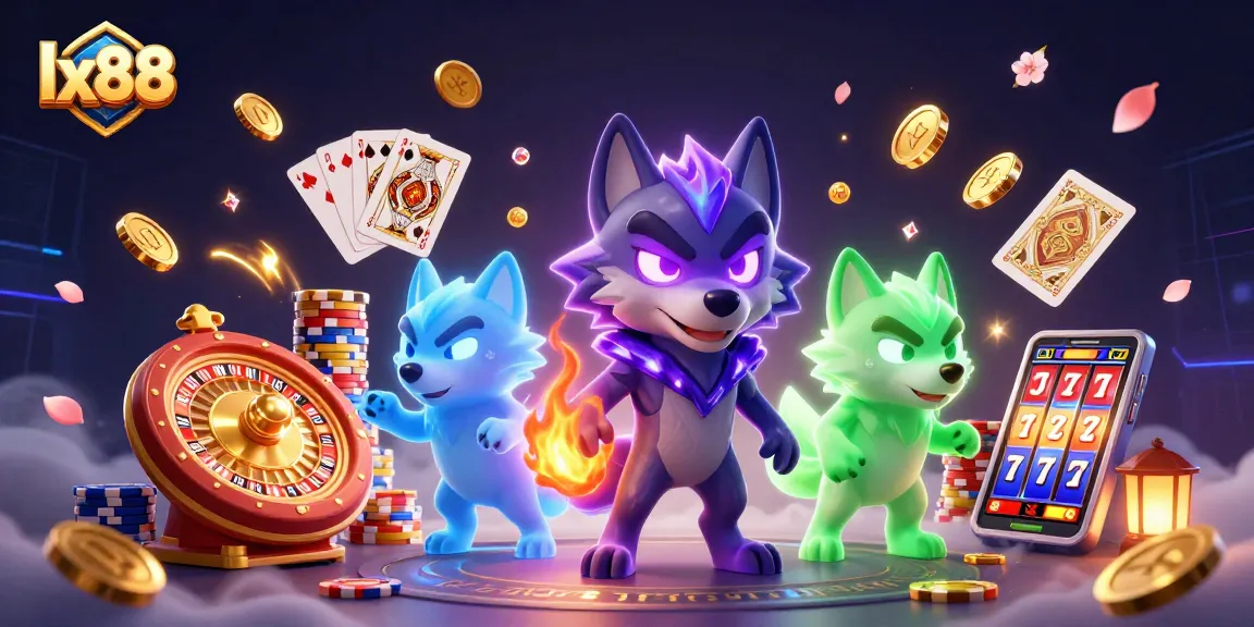 Experience lx88 with dynamic gameplay featuring glistening gems, cascading coins, and a thrilling atmosphere of winning.